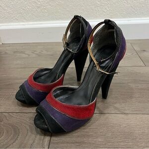 Multicolor Heels Sz.6